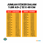 Print Stiker HVS A3+ - Gambar 4