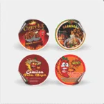 Stiker Label Snack Pedas Bahan Chromo