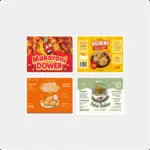 Stiker Label Snack Makanan