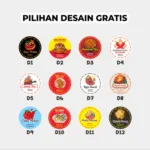 Stiker Label Snack Pedas Bahan Chromo - Gambar 5