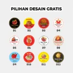 Stiker Label Paket 50 Pcs Bahan Chromo - Gambar 6