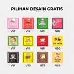 Stiker Label Kotak Besar Bahan Chromo - Gambar 3