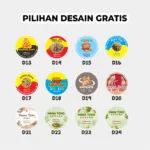 Stiker Label Paket 50 Pcs Bahan Chromo - Gambar 5