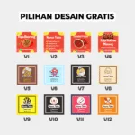 Stiker Label Kotak Besar Bahan Chromo - Gambar 4