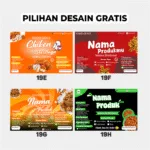 Stiker Label Snack Makanan - Gambar 4