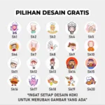 Stiker Label Snack Pedas Bahan Chromo - Gambar 3