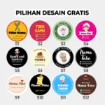 Stiker Label Paket 50 Pcs Bahan Chromo - Gambar 4