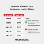 Stiker Label Kotak Besar Bahan Chromo - Gambar 5