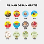 Stiker Label Paket 100 Pcs Bahan Chromo - Gambar 4