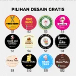 Stiker Label Paket 100 Pcs Bahan Chromo - Gambar 5