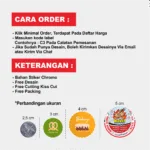 Stiker Label Paket 100 Pcs Bahan Chromo - Gambar 7